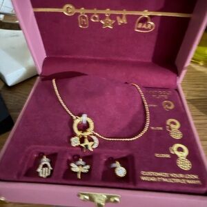 Gold and Silver Star Necklace and Earring Set